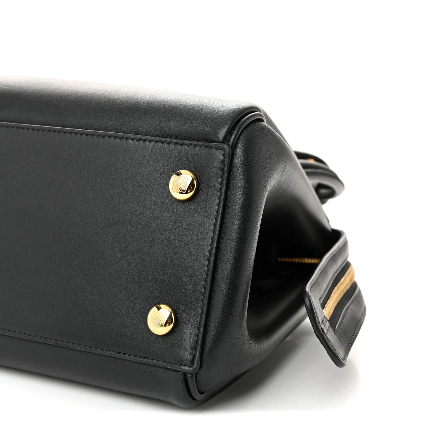 Supple Calfskin Small Madrid Bag Black