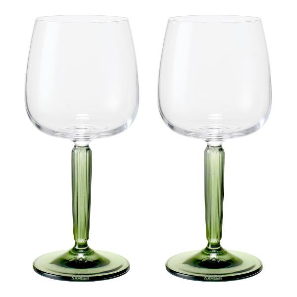 Hammershøi hvitvinsglass 35 cl 2 stk grønn