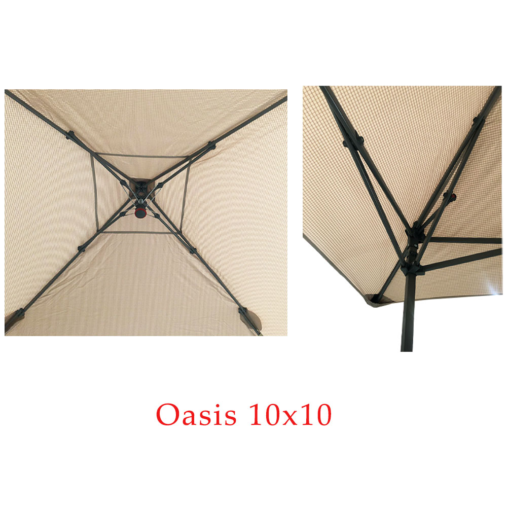 Garden Winds Replacement Canopy Top Cover Compatible with the Coleman Light and Fast, Oasis, and Oasis Lite 10 X 10 Tent - Riplock 350