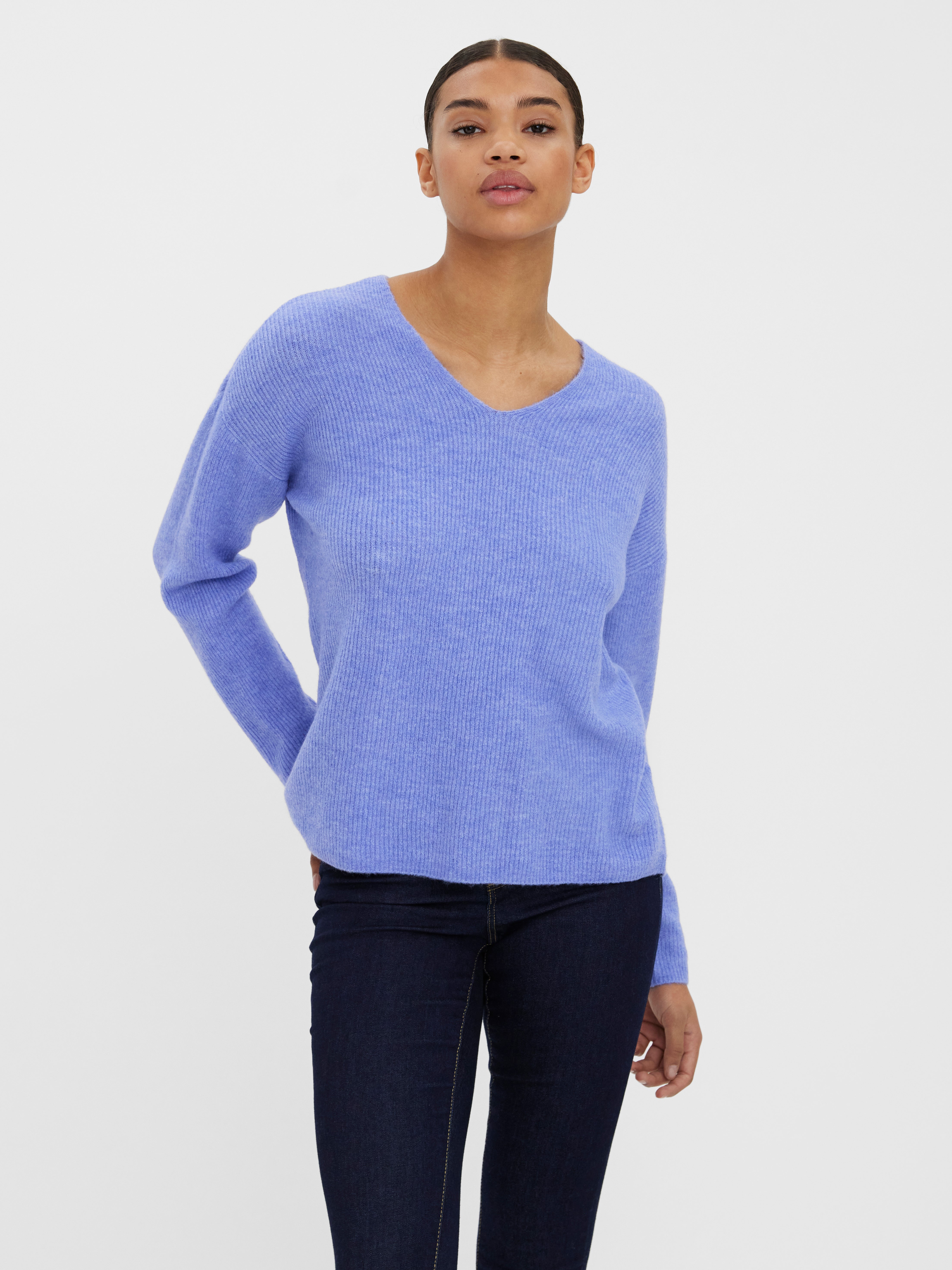 VERO MODA® VMCREWLEFILE Knitted pullover