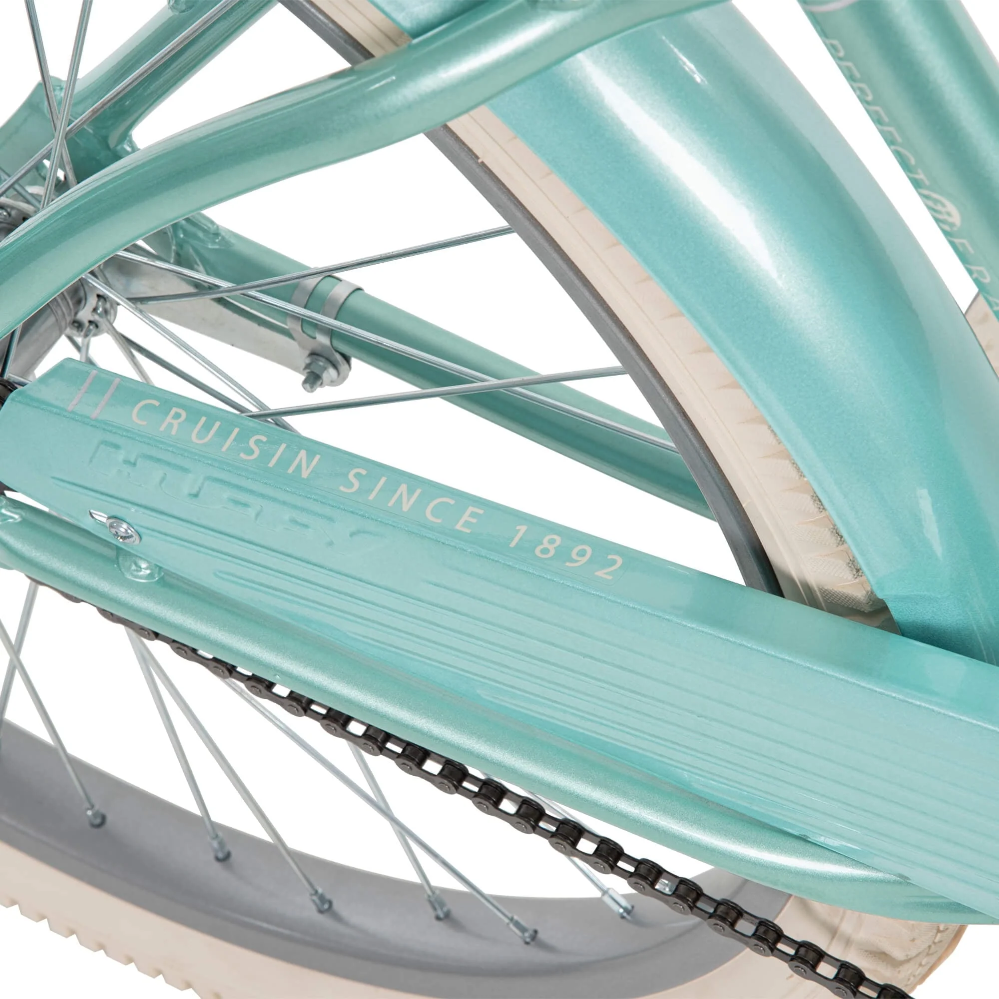 26 In Women's Classic Beach Cruiser Bike, Mint Green Image 7