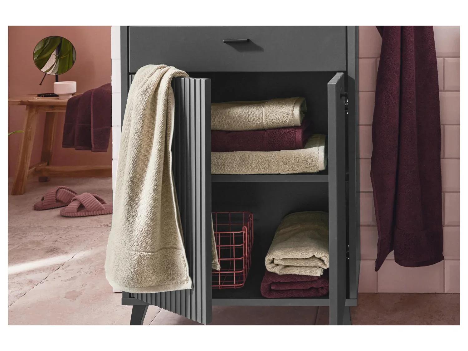 LIVARNO home Lot de 2 serviettes ponge