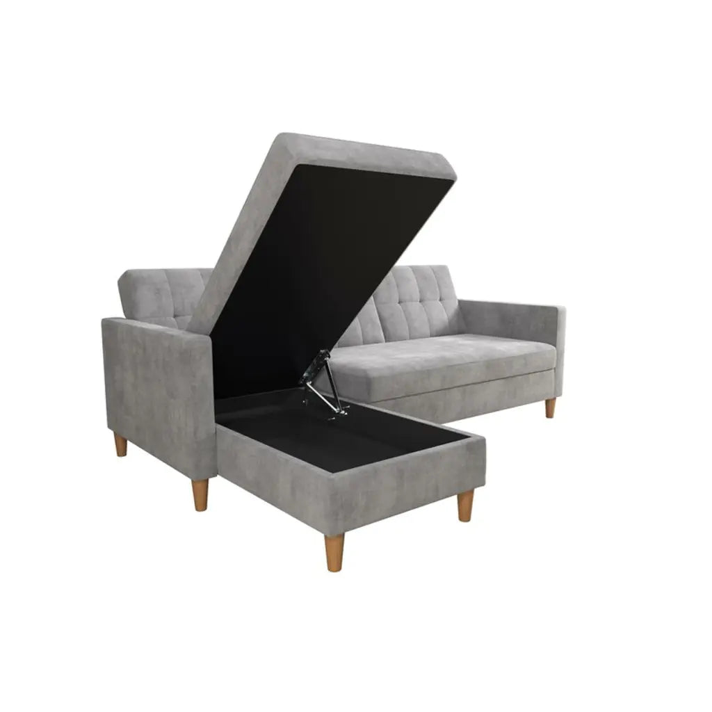 Canapé-lit réversible Kayden de 213 cm de large avec méridienne