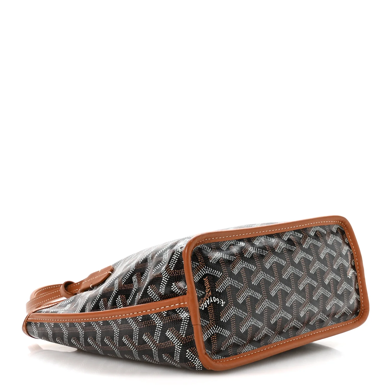 Goyardine Reversible Mini Anjou Black Gold