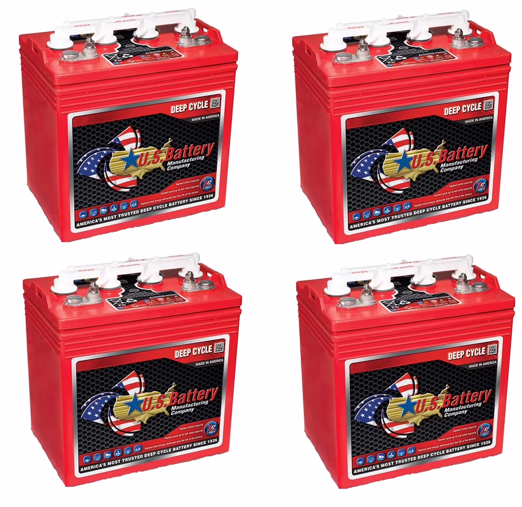 Lead-Acid 8V Vehicle Battery Group Size GC8, Top Post for Golf Cart