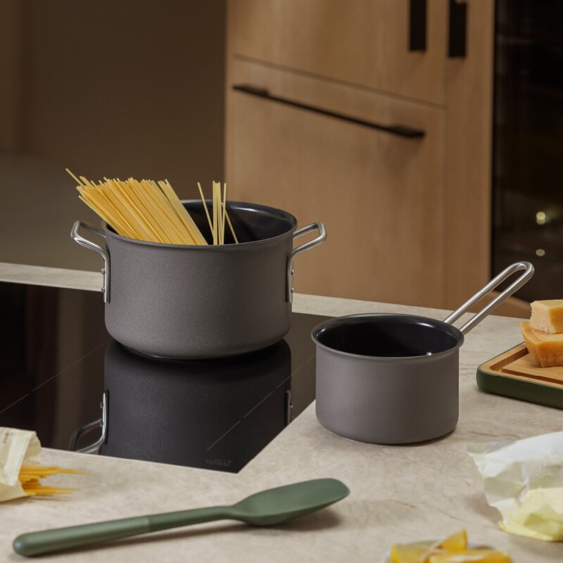 Grey Line kasserolle 1,8L 16 cm keramisk Slip-Let