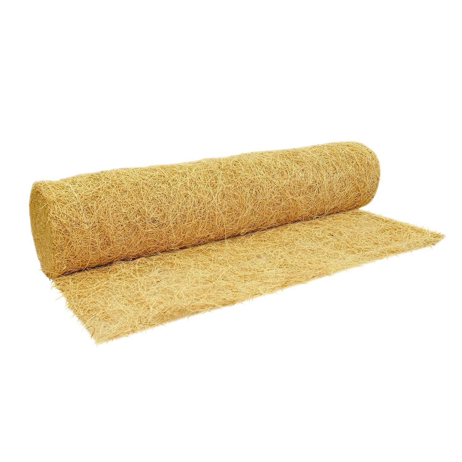 Quickgrass Pro Erosion Control Blanket Roll with Biodegradable Staples 2-1/2'x50' Natural