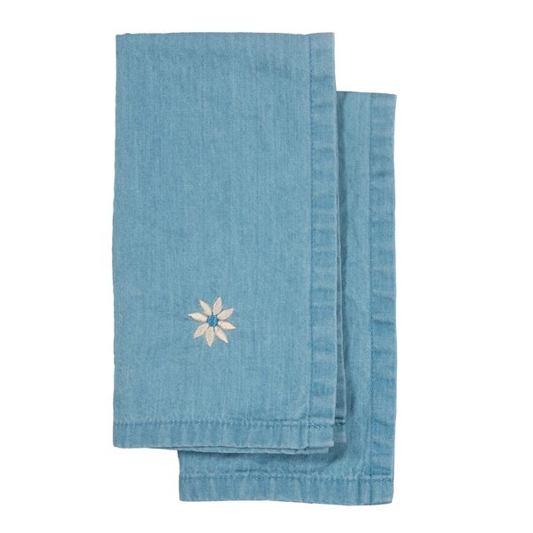 Eden denim kjøkkenhåndkle 70x50 cm 2 stk blå