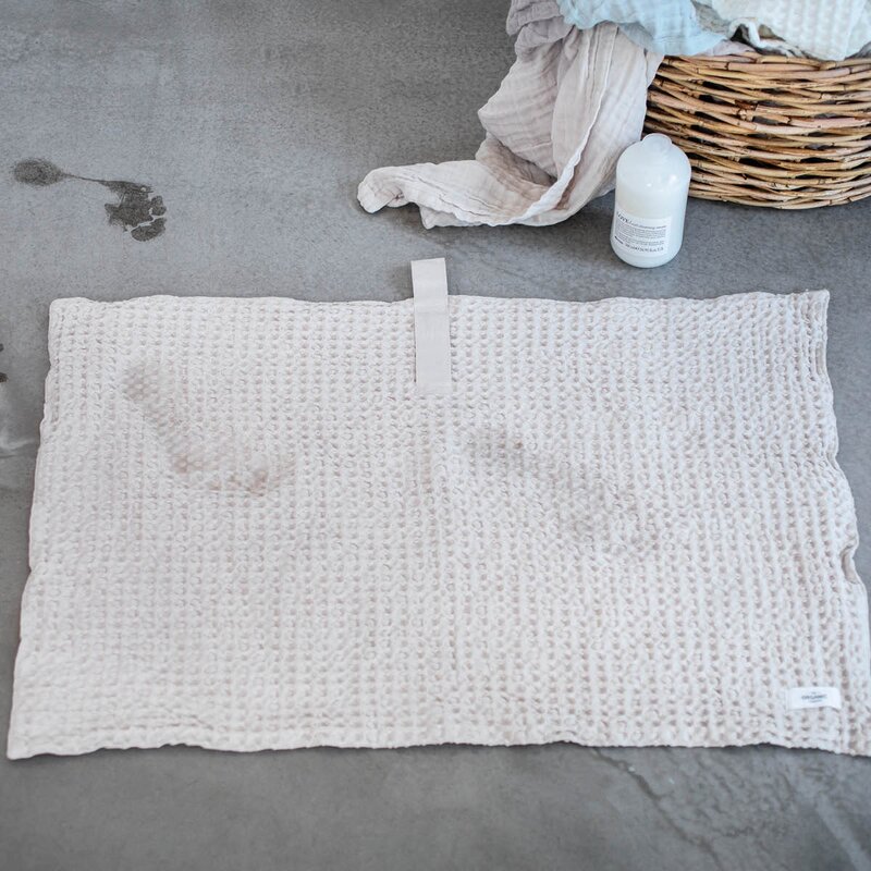 Big Waffle badematte 80x55 cm stone