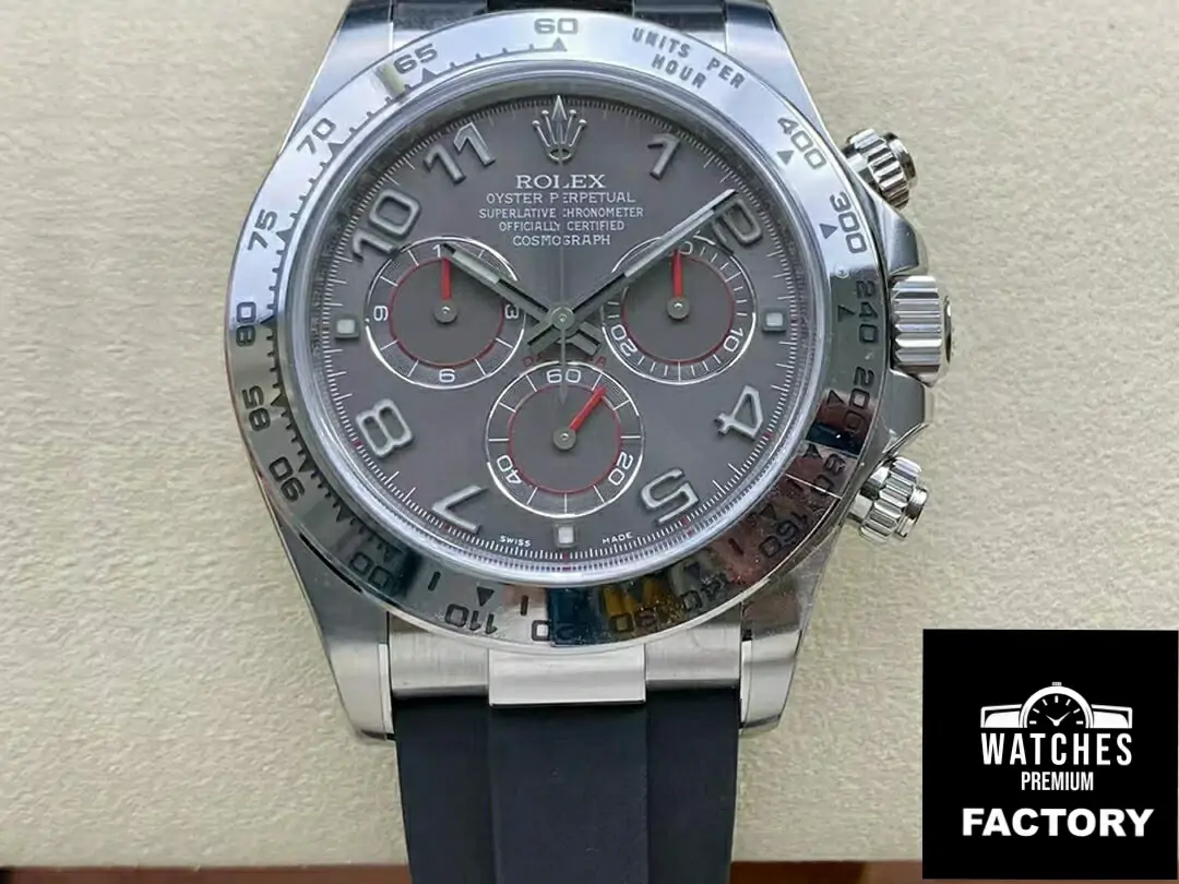 Rolex Cosmograph Daytona 116519-0104 Clean Factory Black Rubber Strap