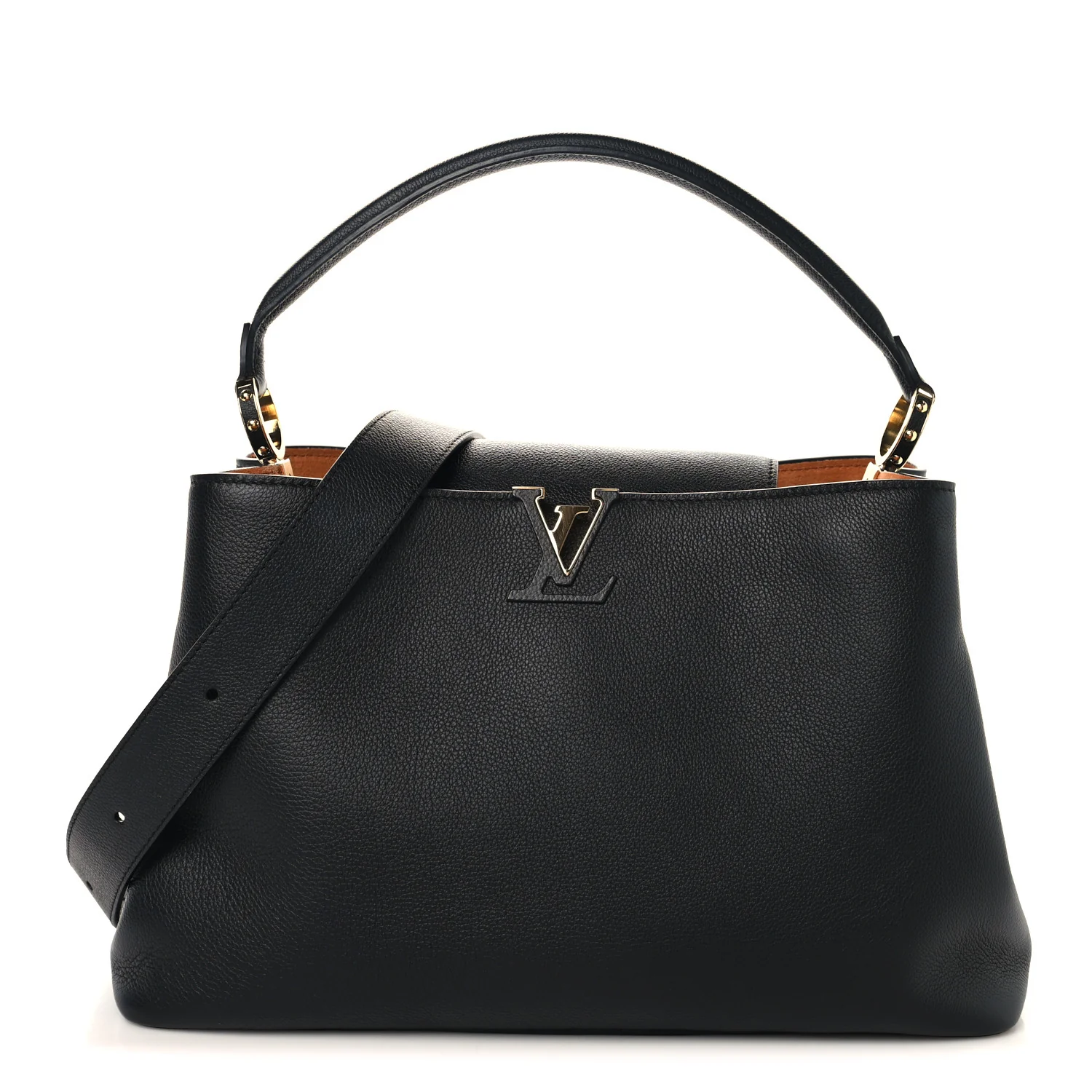 Taurillon Capucines GM Souple Black