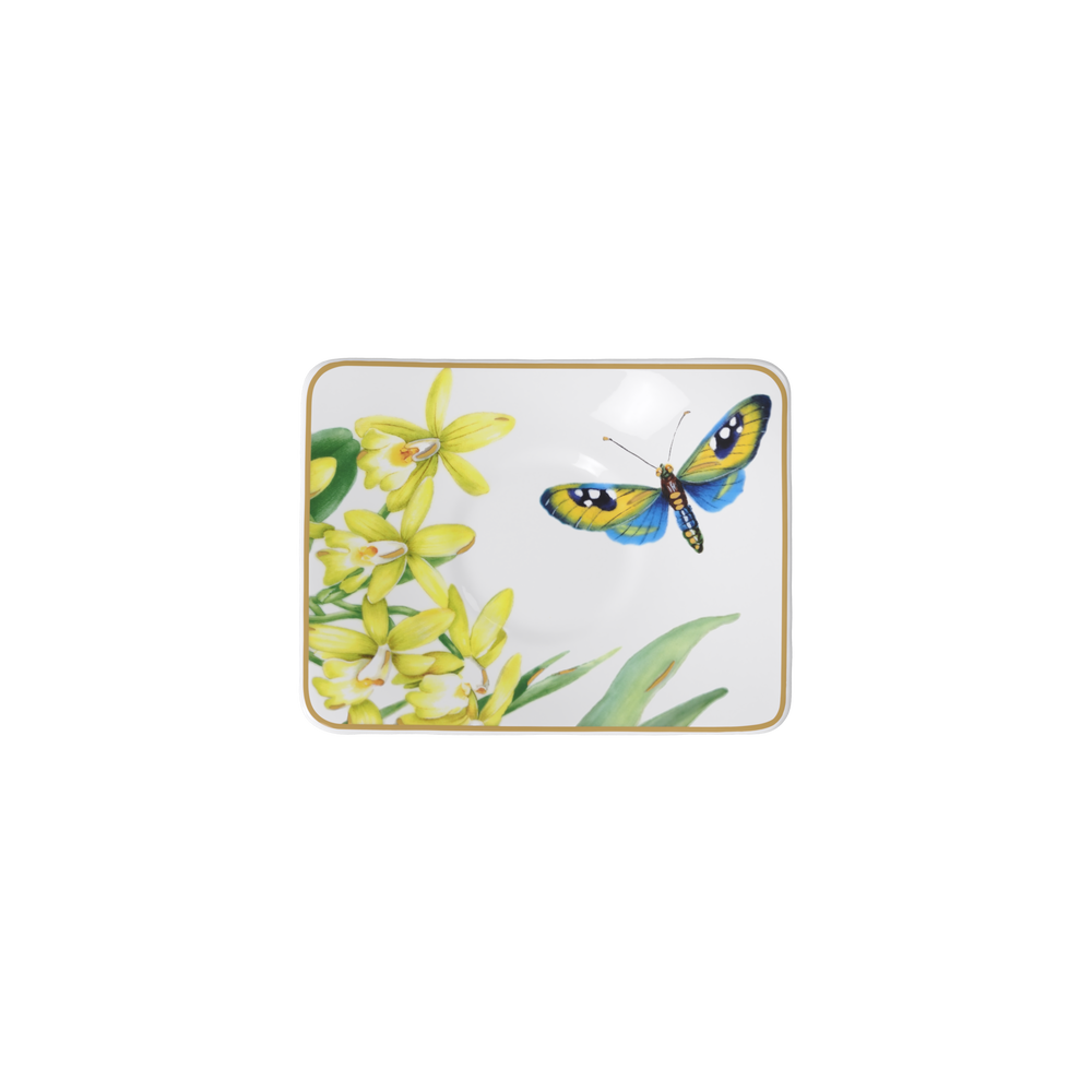 Amazonia Espresso cup saucer - Multi-colored, 5.5'' x 4.2'', Premium Bone Porcelain