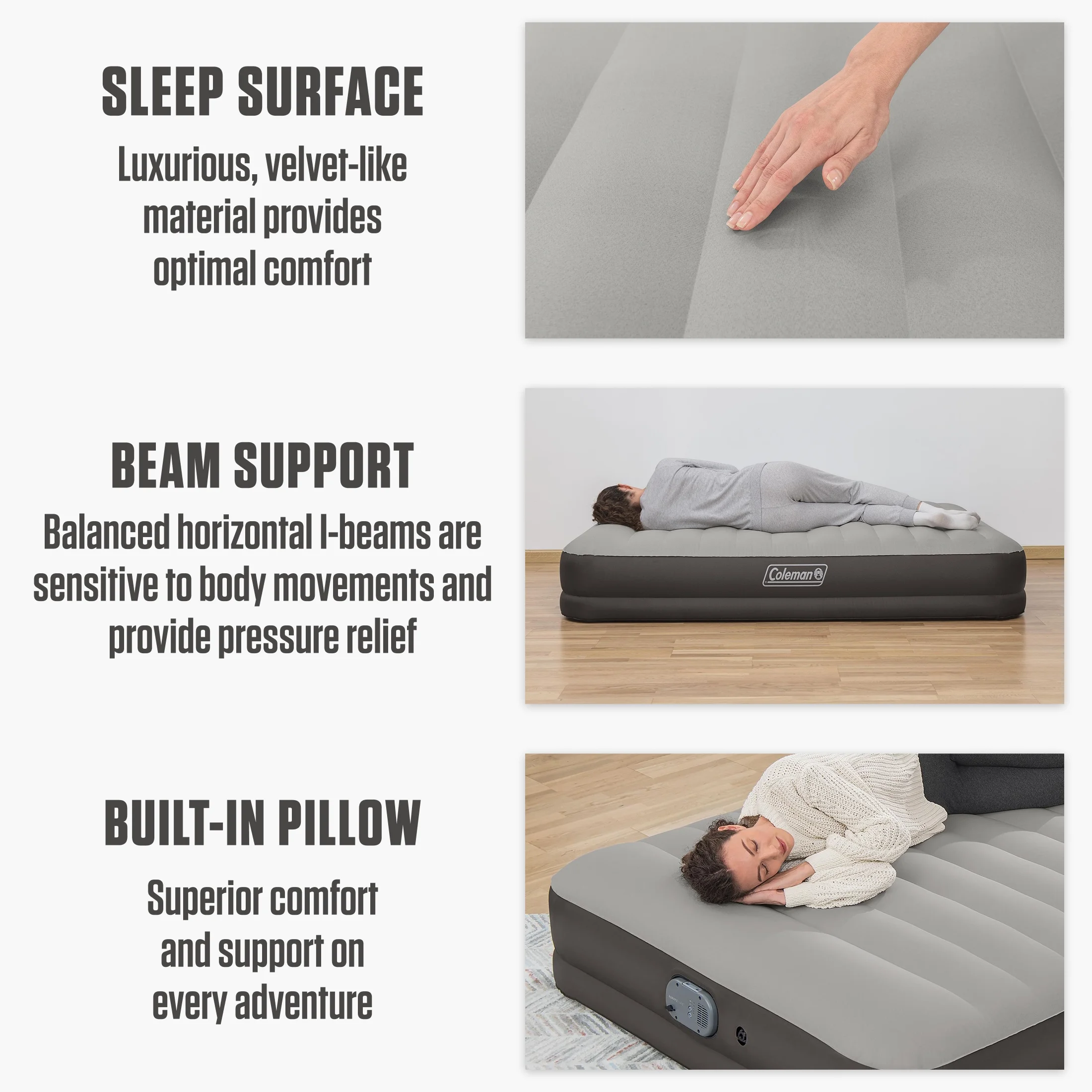 Coleman Alwayzaire Tough Guard Air Mattress Queen 14