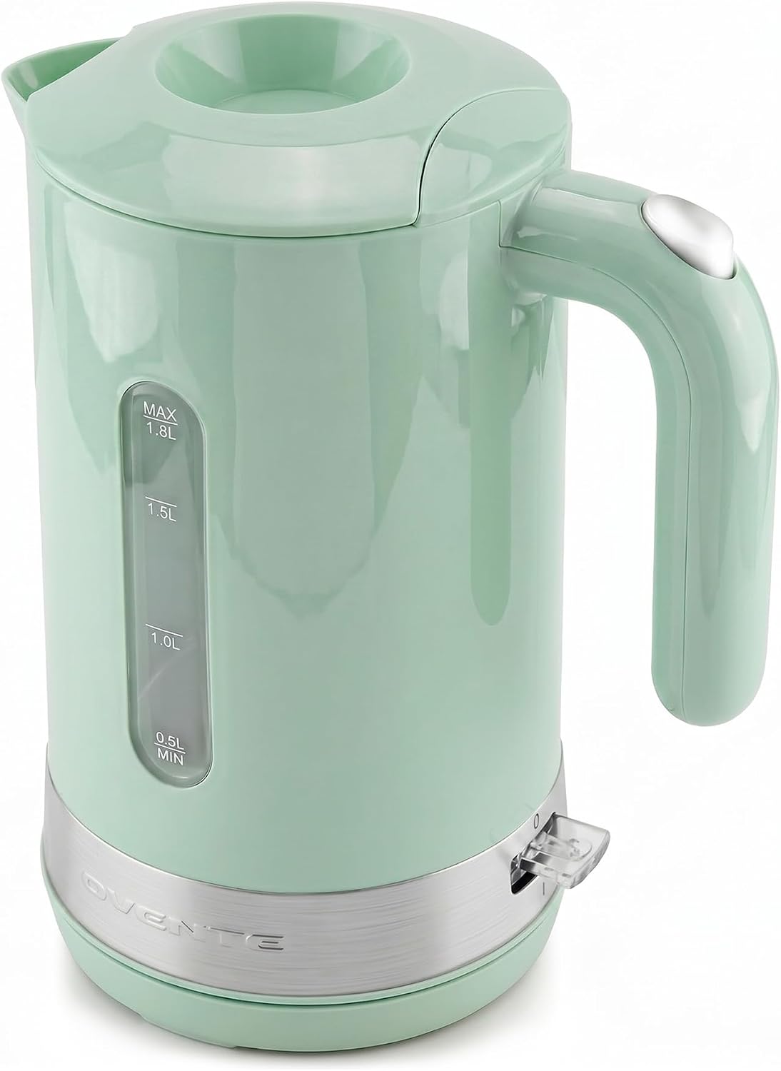 OVENTE 1.8L Electric Kettle, BPA-Free with Easy-Fill Lid, Black KP413B