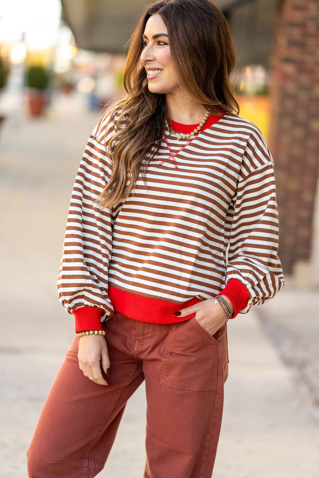 Hey There Striped Pullover