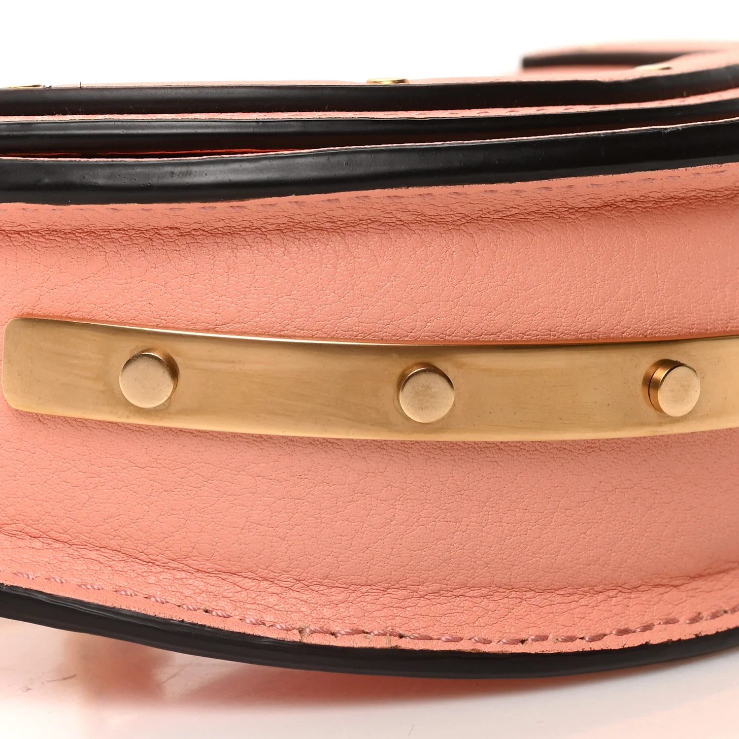 Calfskin Small Nile Bracelet Minaudiere Bag Ideal Blush