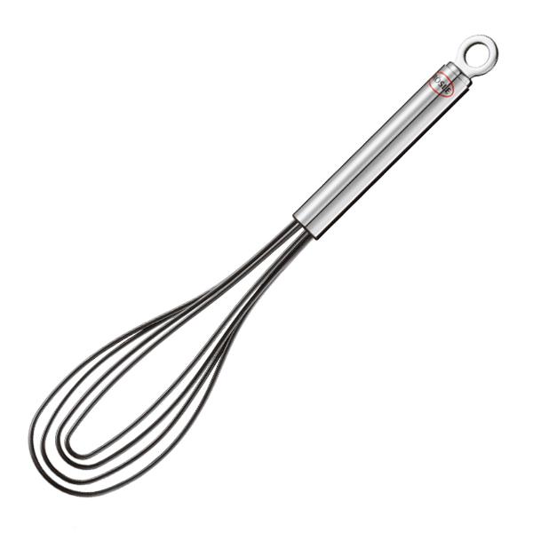 Visp flat 27 cm stål/silikon