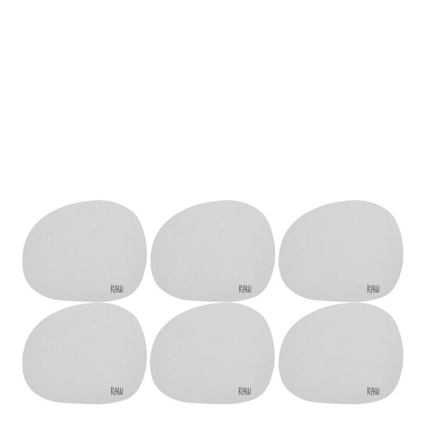 RAW Soft glassbrikke 6 stk light grey