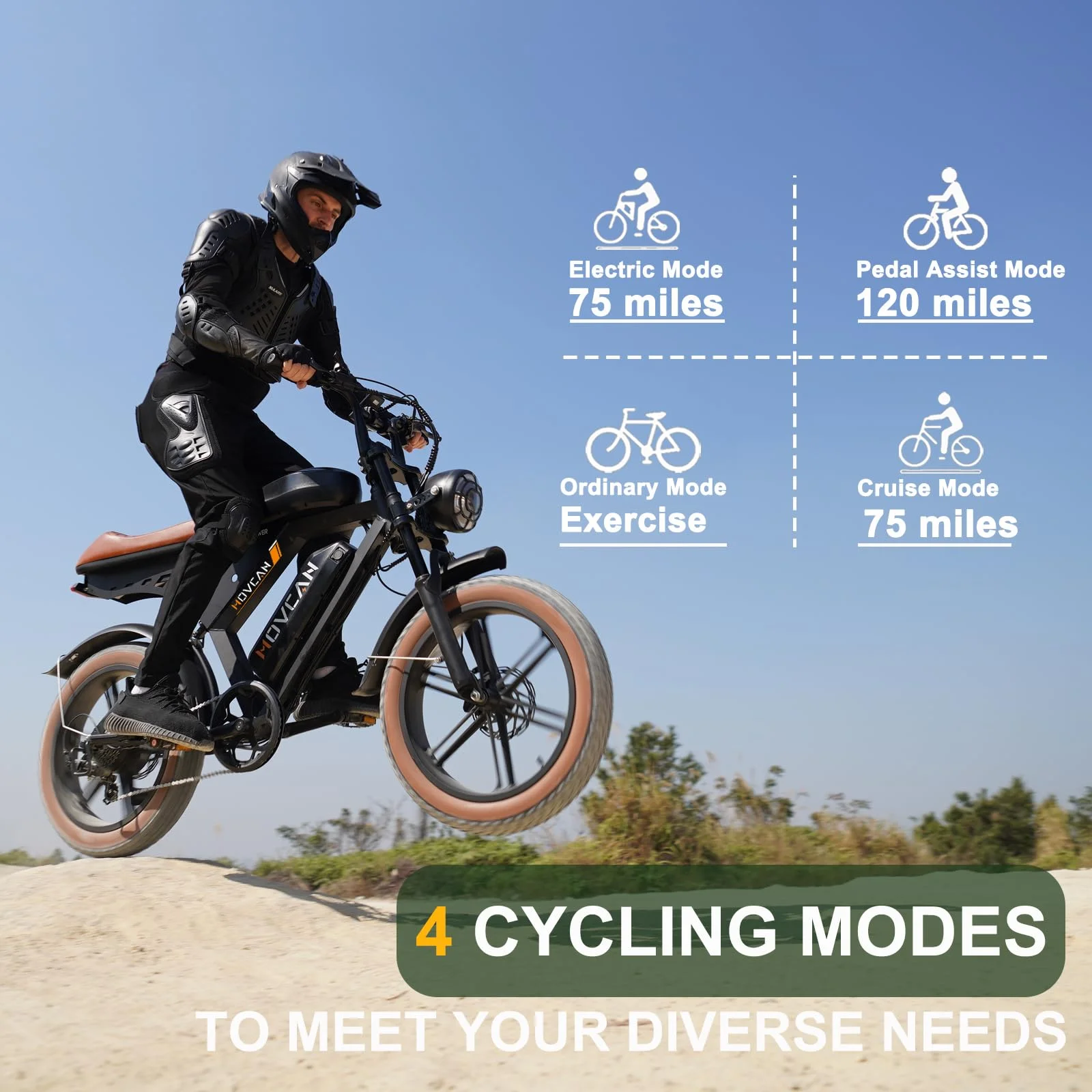V30Max Dual Battery Electric Bike for Adult, 1500W 20" Fat Tire 48V 31.2AH Removable Battery, 32MPH 7-Speed Hydraulic Brake Off-Road Mountain Ebike UL2849 - Image 7