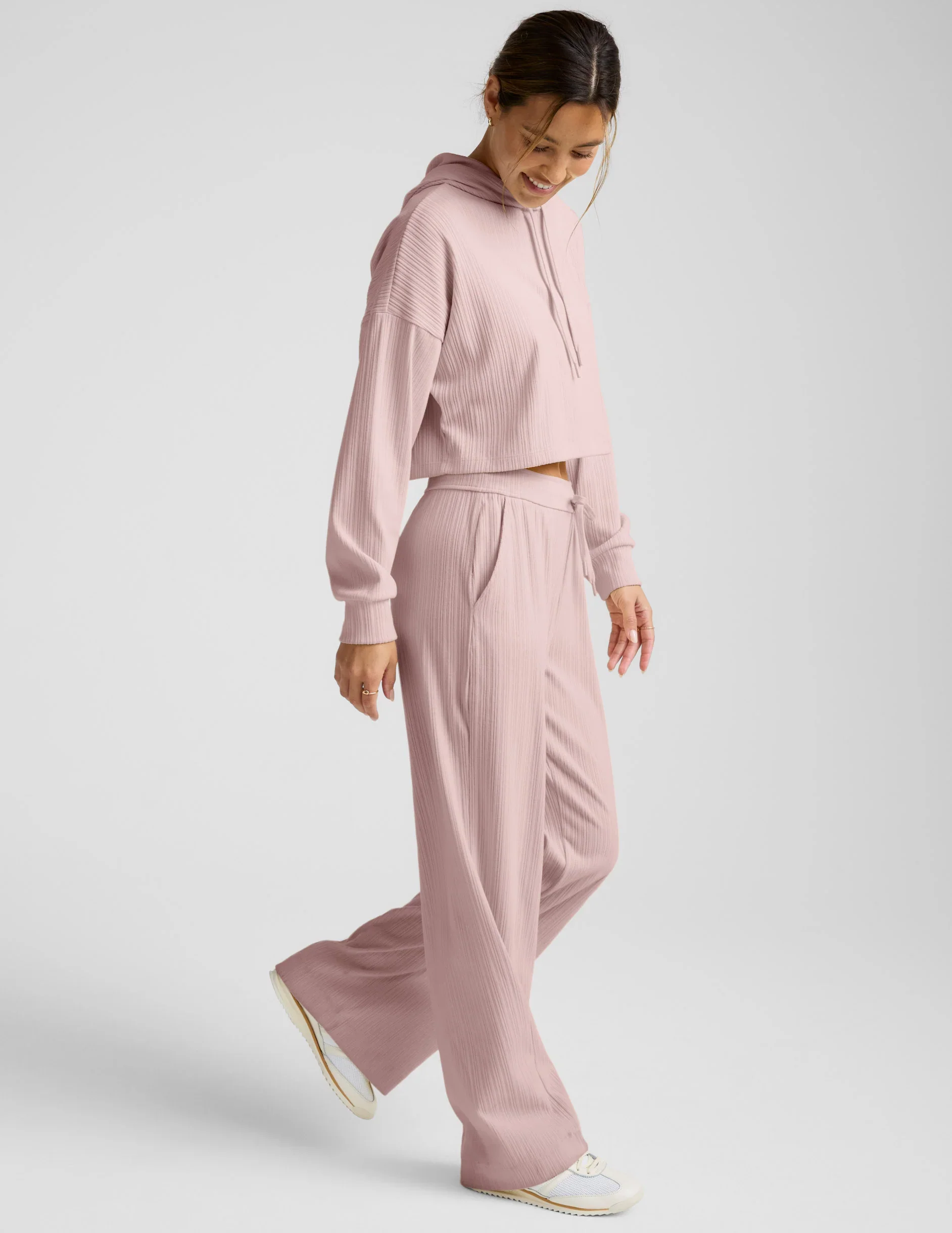 Breathe Easy Ribbed Wide Leg Pant