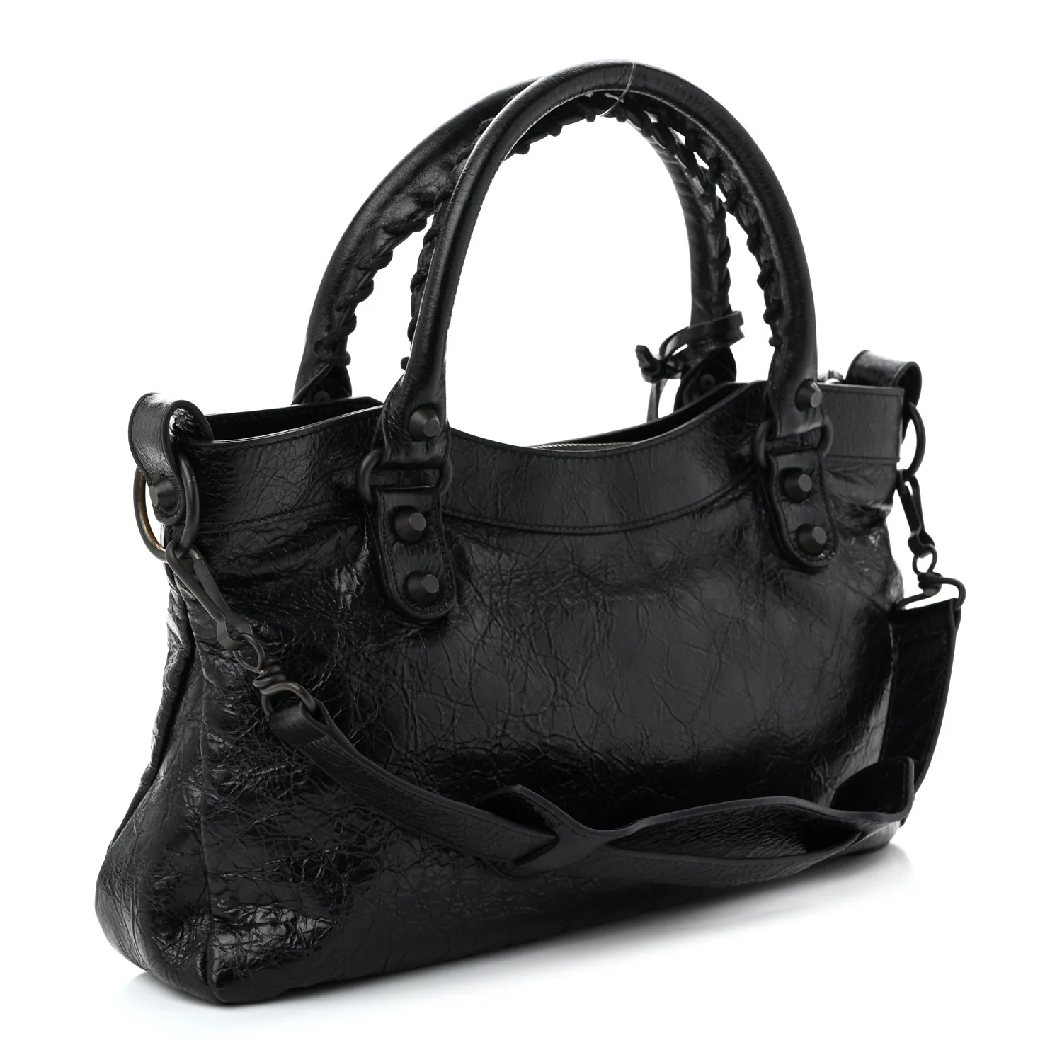 Agneau Arena Classic Hardware Le City First Bag Black