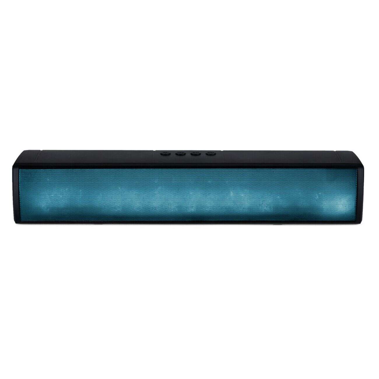 Barre de son lumineuse effet flamme plastique noir L40cm 10W