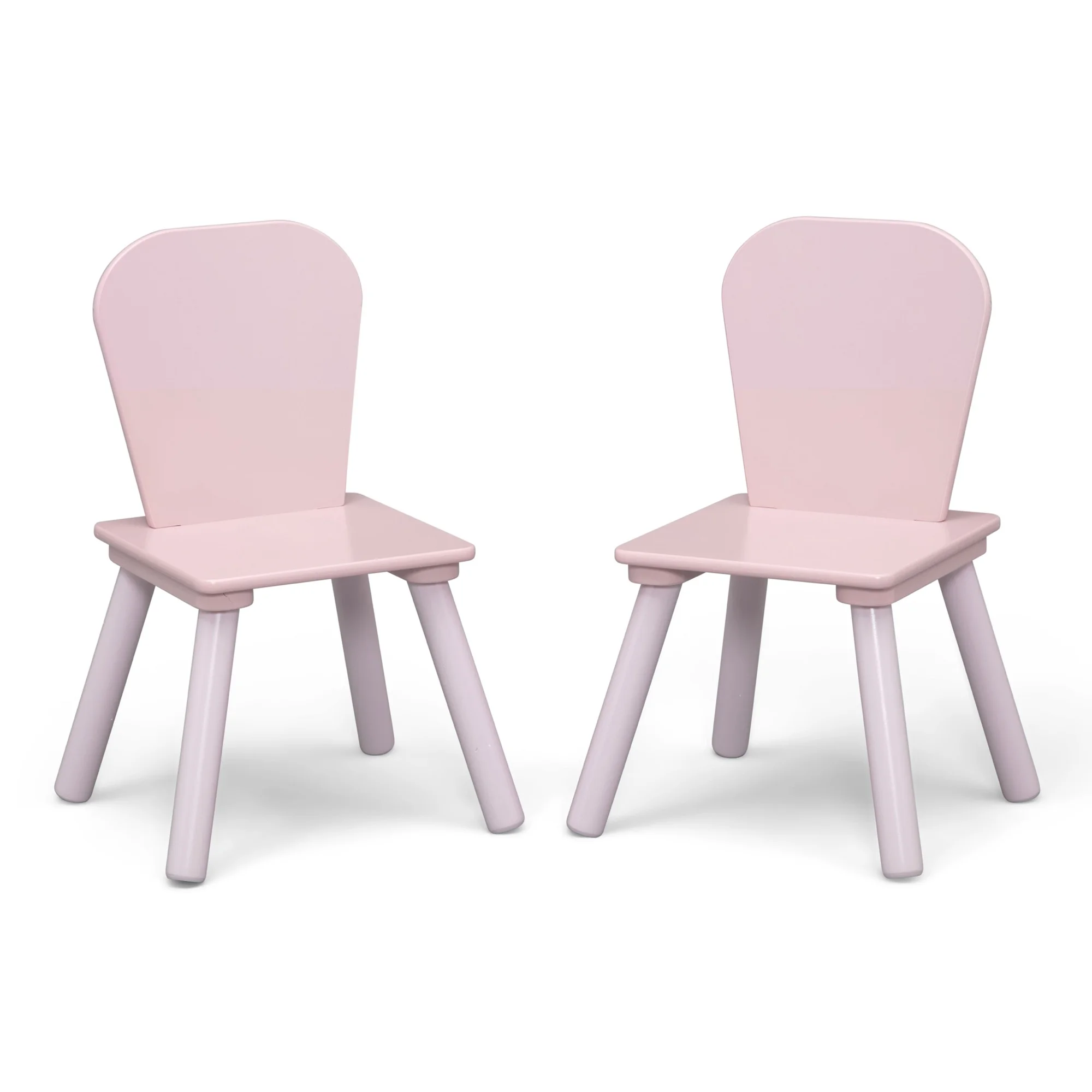 4-Piece Toddler Playroom Set �C Includes Play Table, 2 Chairs and 6 Bin Toy Organizer with Reusable Vinyl Cling Stickers, Light Pink/Dark Pink(Pink) - Image 7