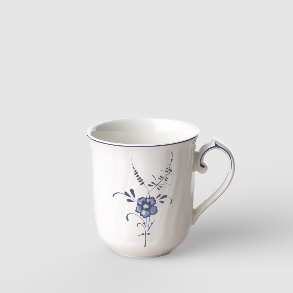 Vieux Luxembourg Mug - White, 8.8 oz, Premium Porcelain