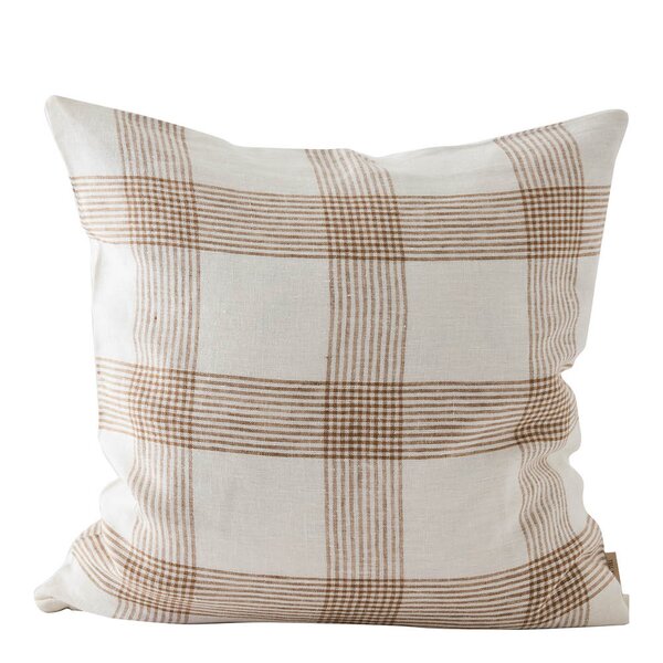 Odette putetrekk i lin 50x50 cm brun