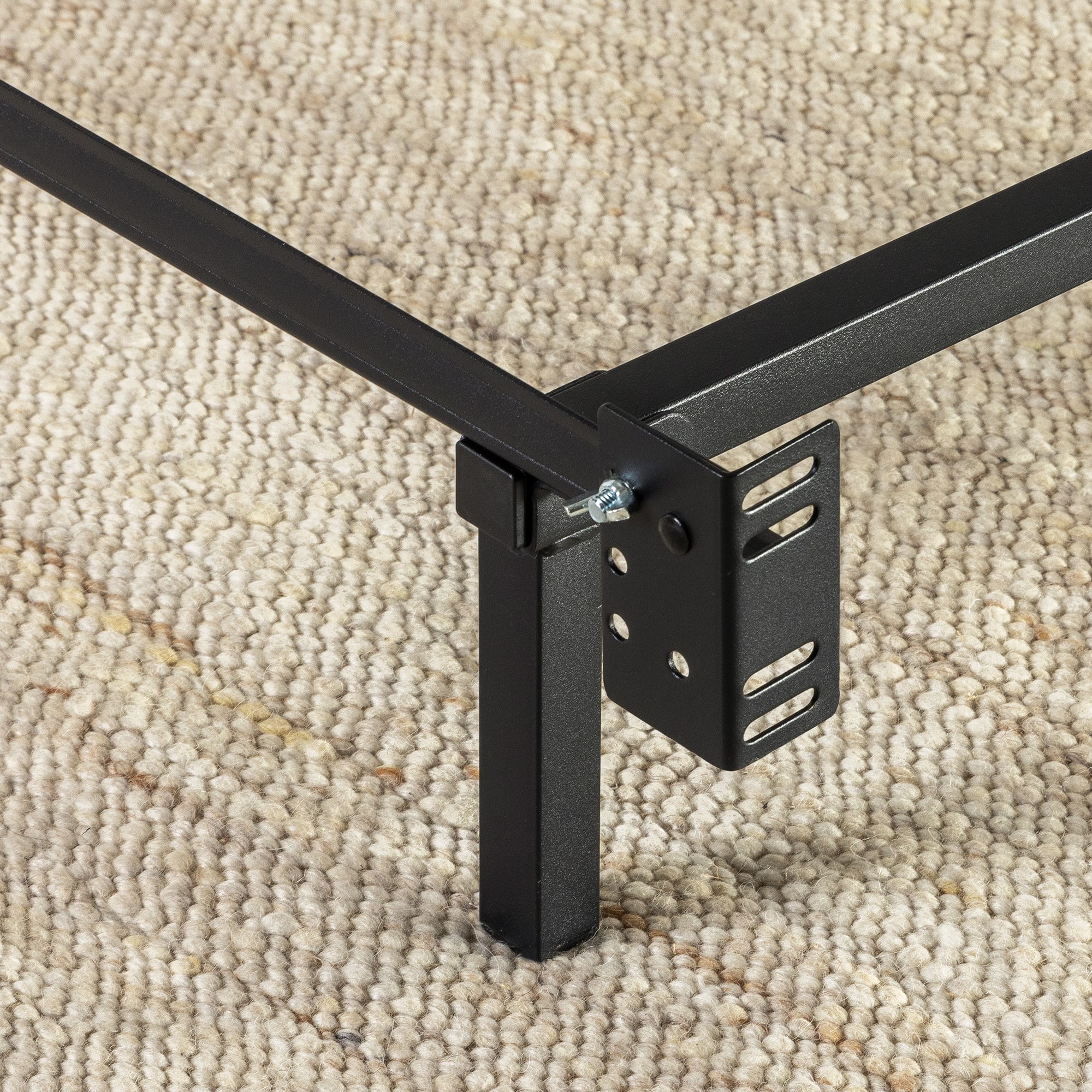 Mellow 7 inch Metal Bed Frame, Heavy Duty Steel Construction Compatible, Queen