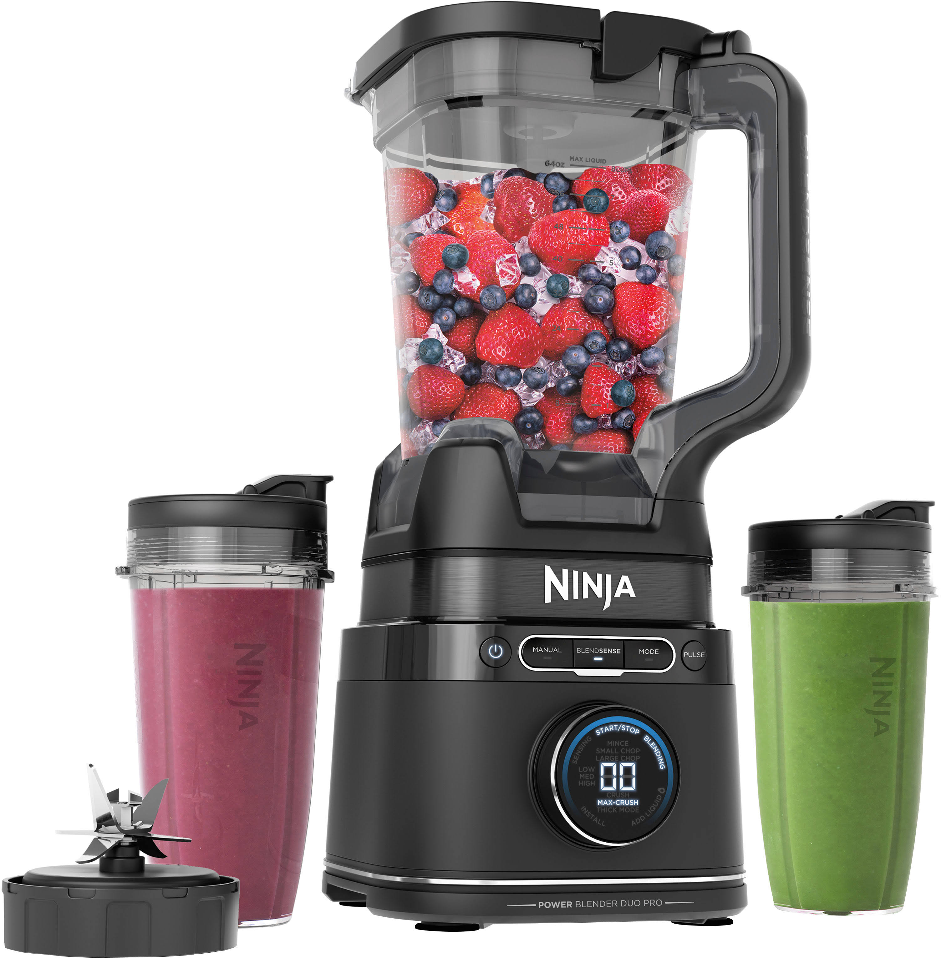 Ninja Detect Duo Power Blender Pro + Single Serve with BlendSense Technology | TB301