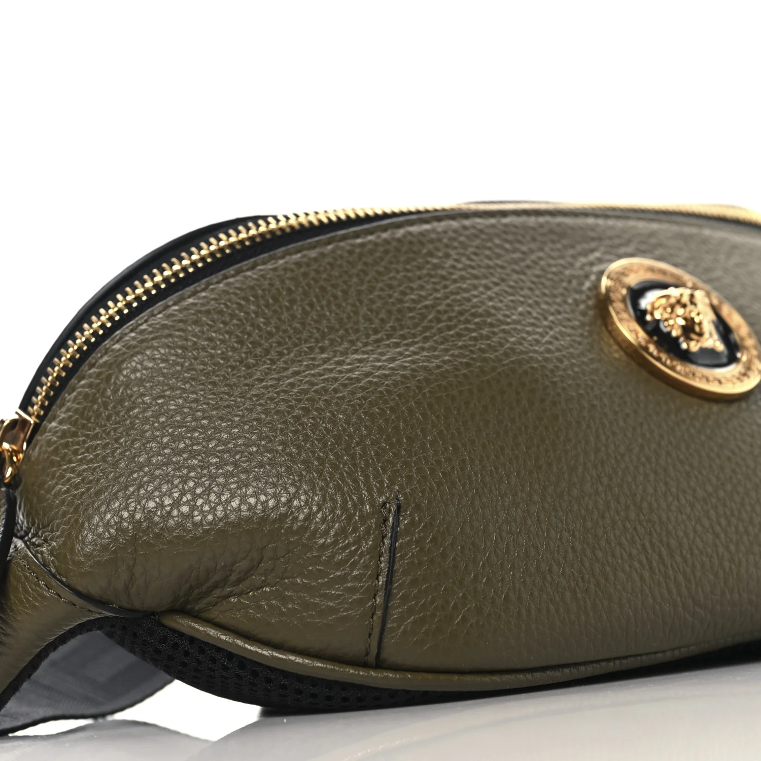 Grained Calfskin Vanitas Medea Belt Bag Khaki