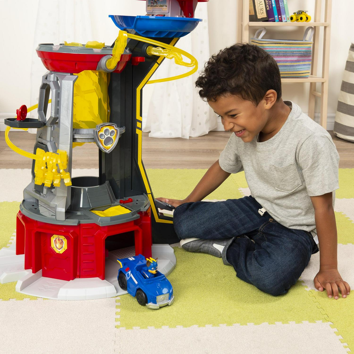 PAW Patrol Mighty Pups Super Paws Lookout Tower Playset with Lights and Sound
