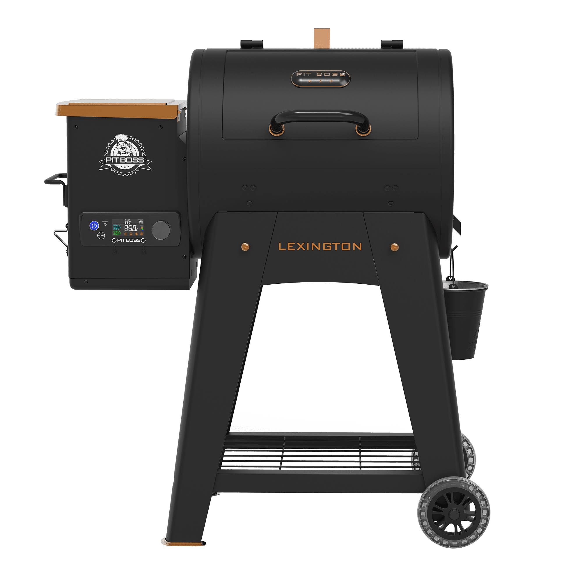 Pit Boss Lexington 500 Sq in Wood Fired Pellet Grill and Smoker ÿ Onyx