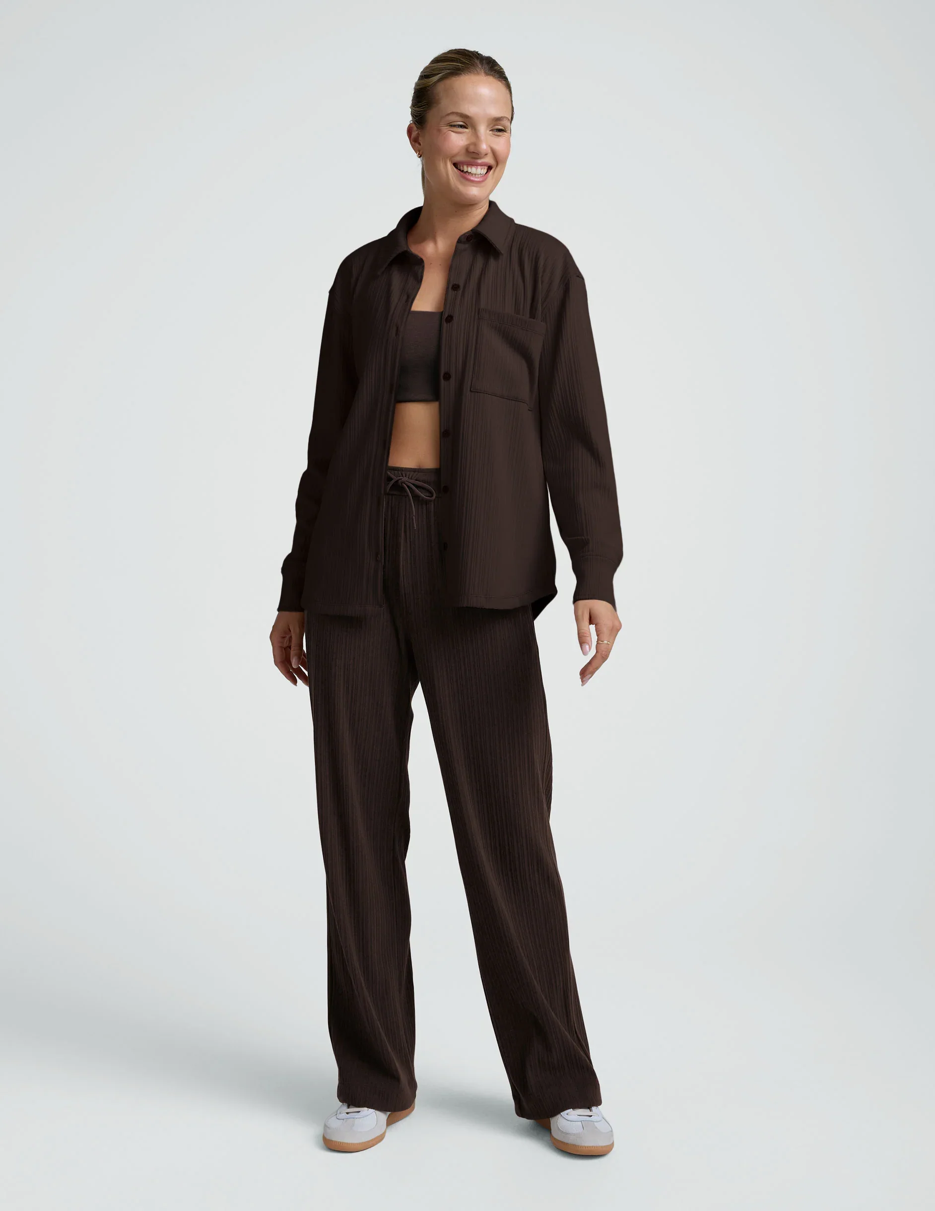 Breathe Easy Ribbed Front Shirt