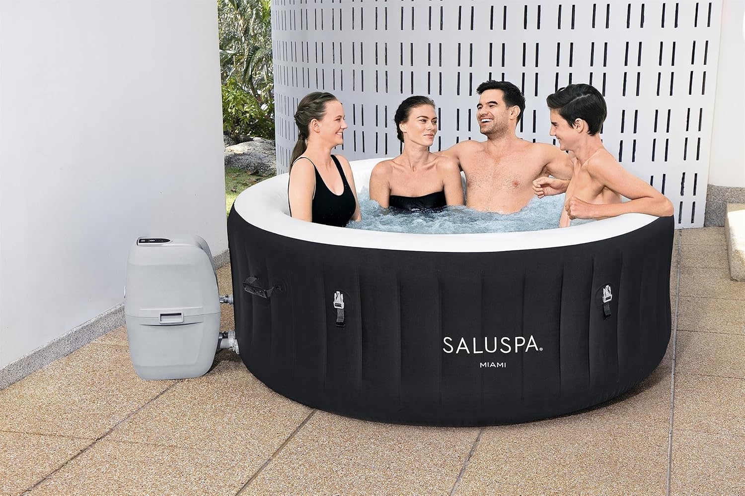Inflatable Hot Tub Spa (71" X 26") | Portable Hot Tub with 2 Covers (1 Energy-efficient Thermal Cover and 1 Standard Cover) | Fits Up to 2-4…
