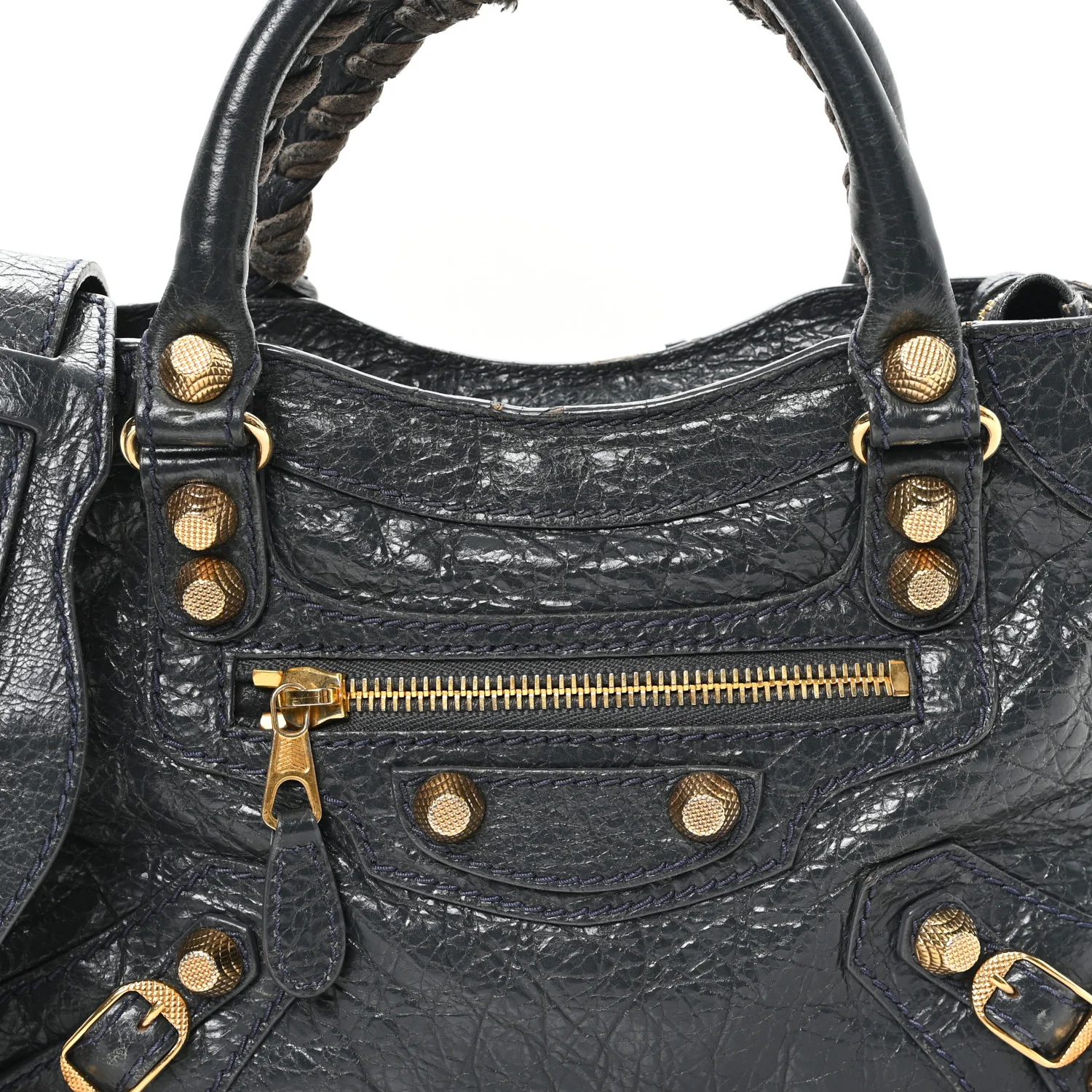 Agneau Giant 12 Gold Hardware Mini City Anthracite