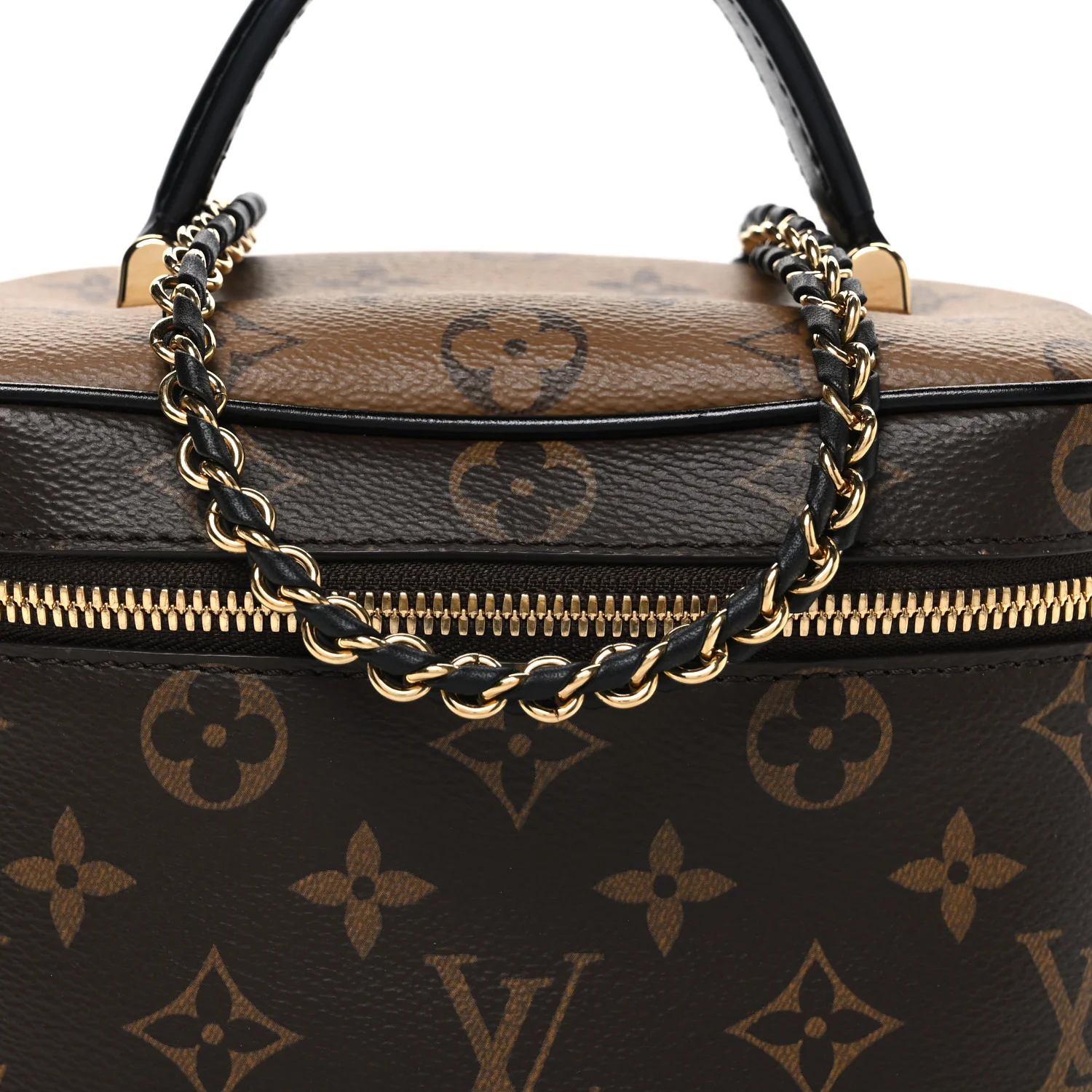 Reverse Monogram Vanity Chain Pouch