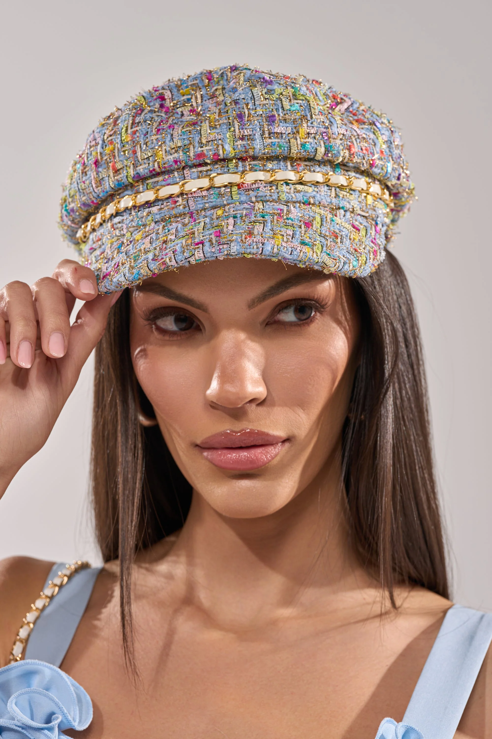 I HAVE CLASS TWEED BRIM HAT - Akira Store