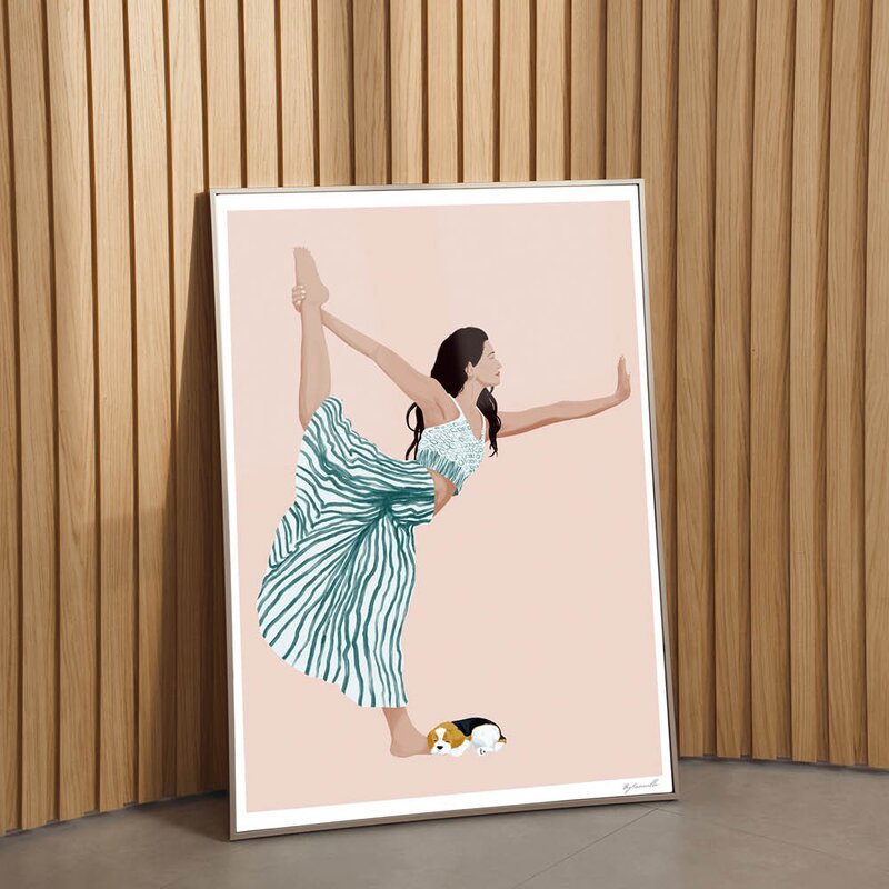 ByKammille poster 50x70 cm yoga
