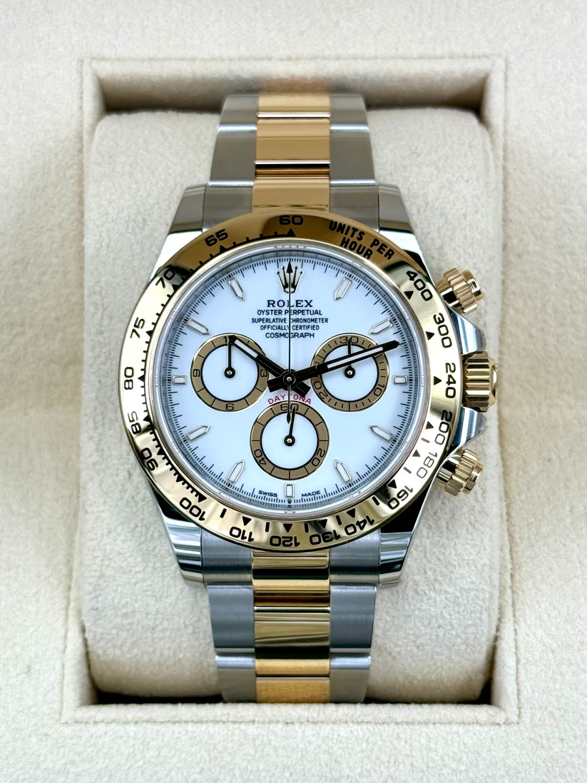 [Super Clone]Rolex Daytona 40mm Two-Tone white Dial  m126503-0001