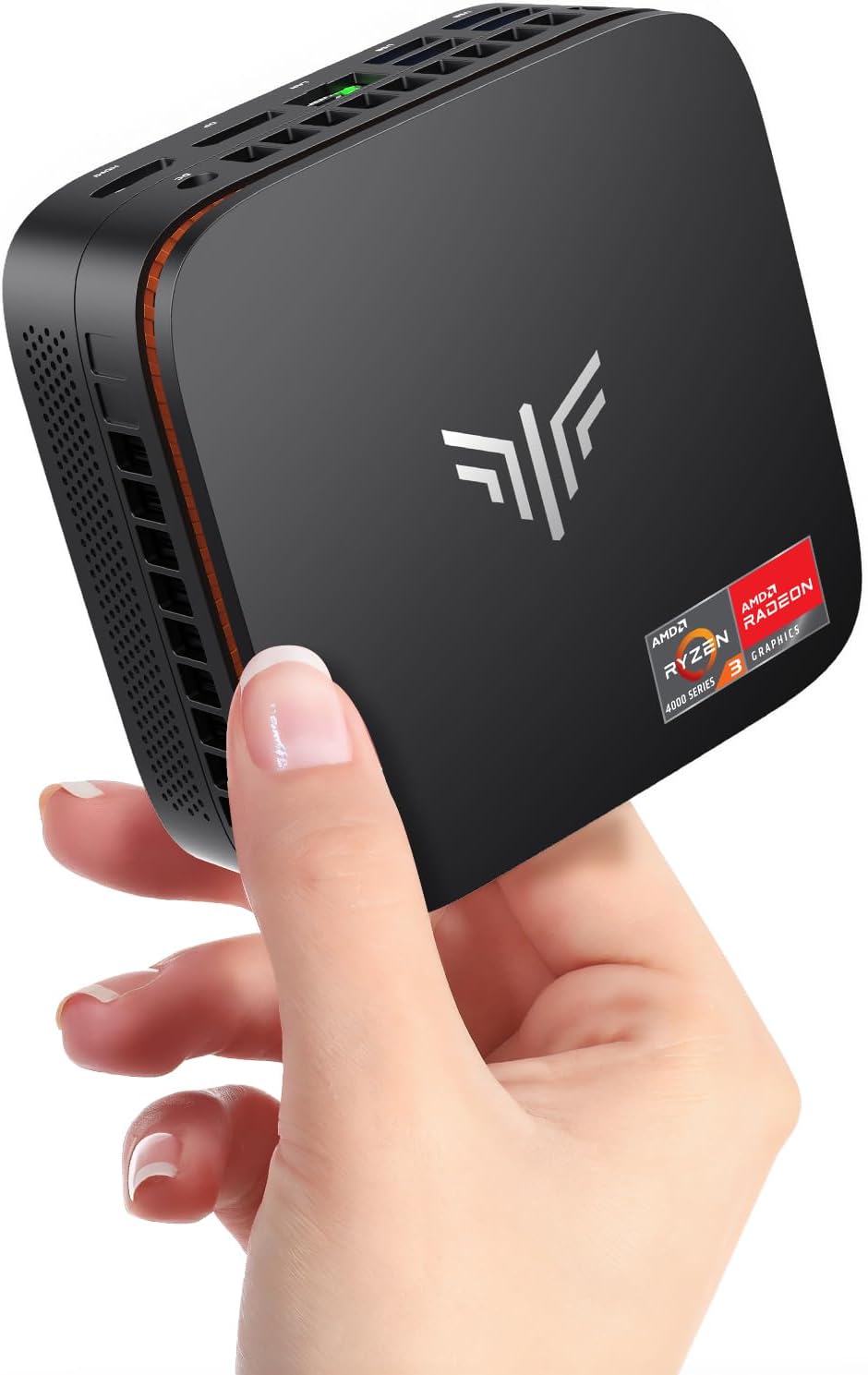 KAMRUI P1 Mini PC  AMD Ryzen 4300U (Beats 3500U/3200U/N150/i3 10110U Up to 3.7 GHz) Mini Computer 16GB DDR4 RAM 512GB M.2 SSD  Small Pc Dual 4K  HTPC  Ethernet  WiFi  BT for Business  Office  Home