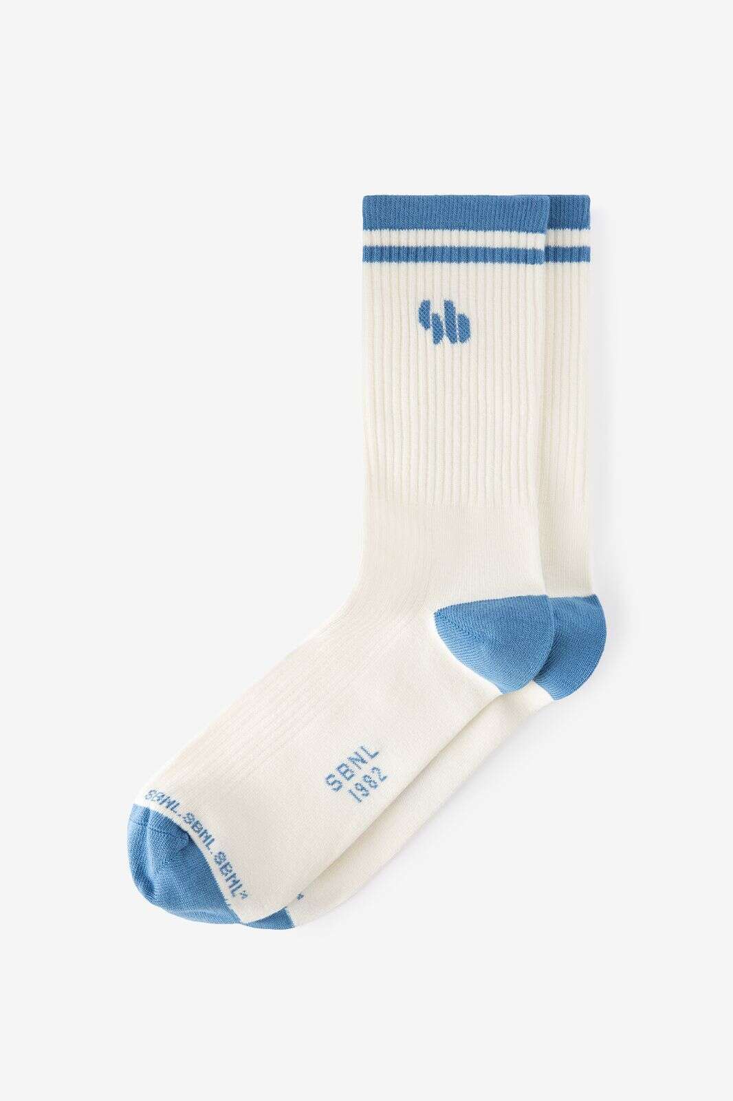 Witte sokken met logo