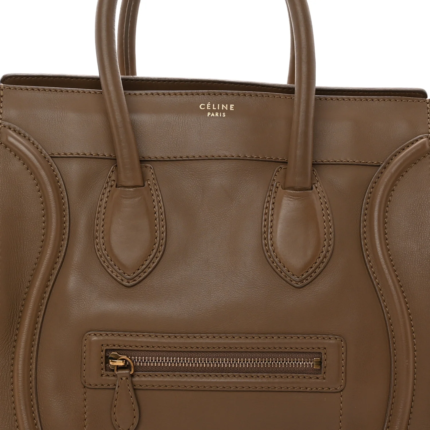 Smooth Calfskin Mini Luggage Camel