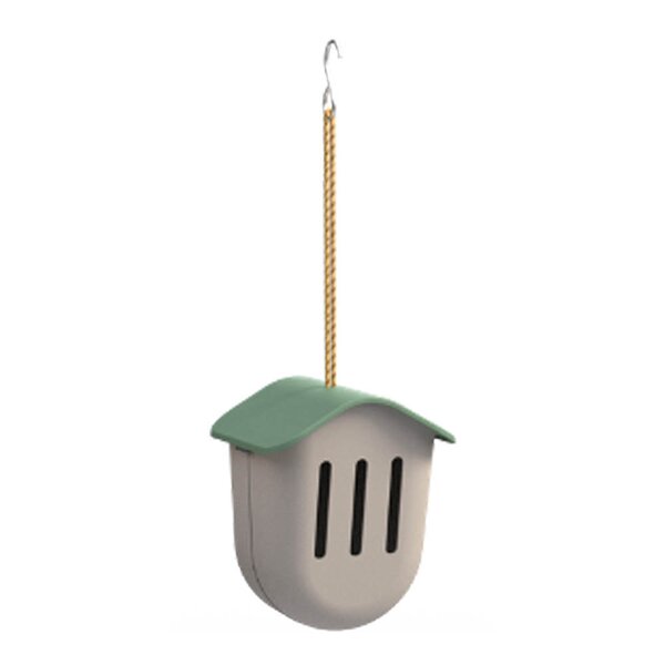 Sommerfuglhus 19 cm taupe grønn