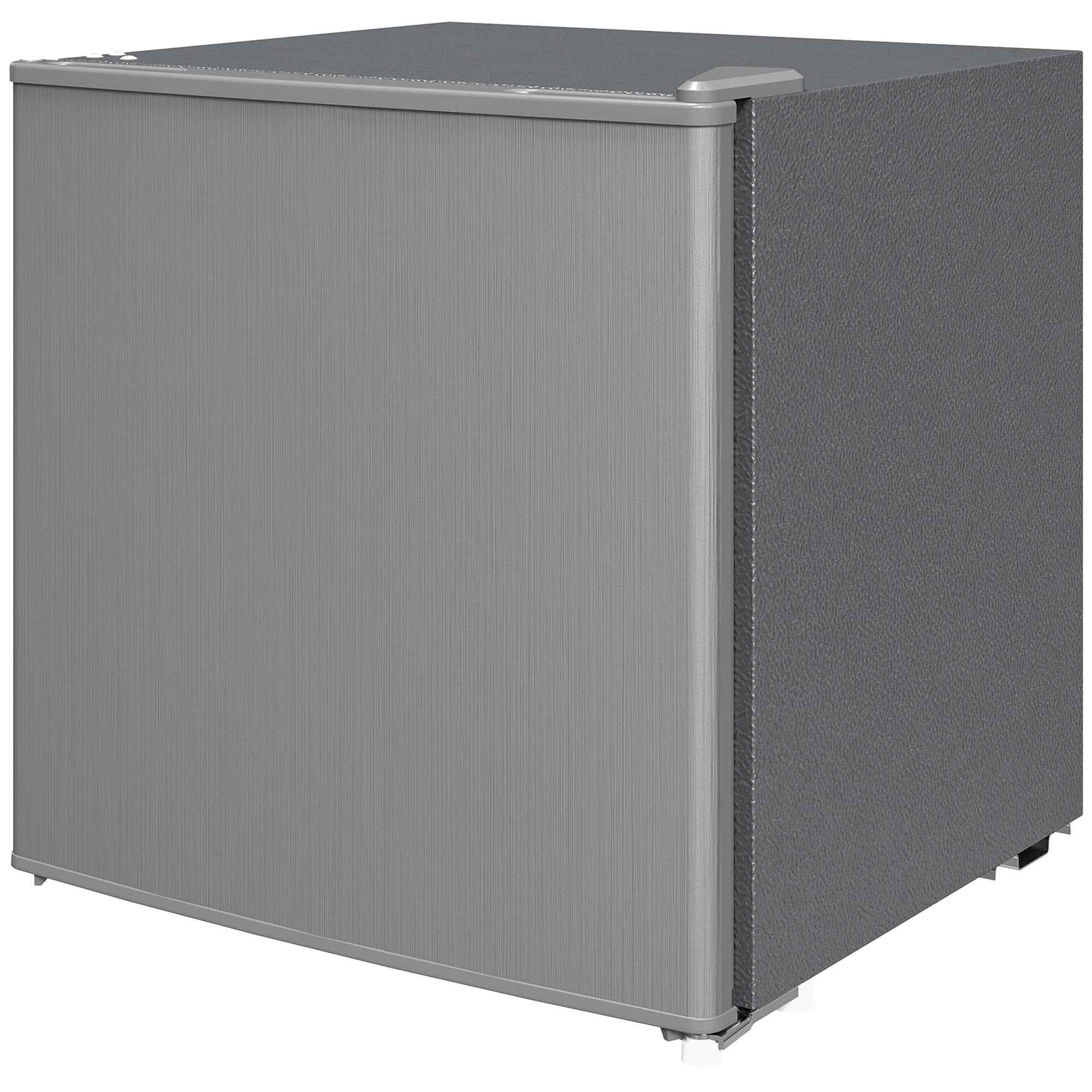 HOMCOM Mini-Vriezer 35 L, Electrische Vriesbox, Vrijstaand 161W, Mini Diepvrieskist 47 x 44,2 x 48,8 cm, Grijs