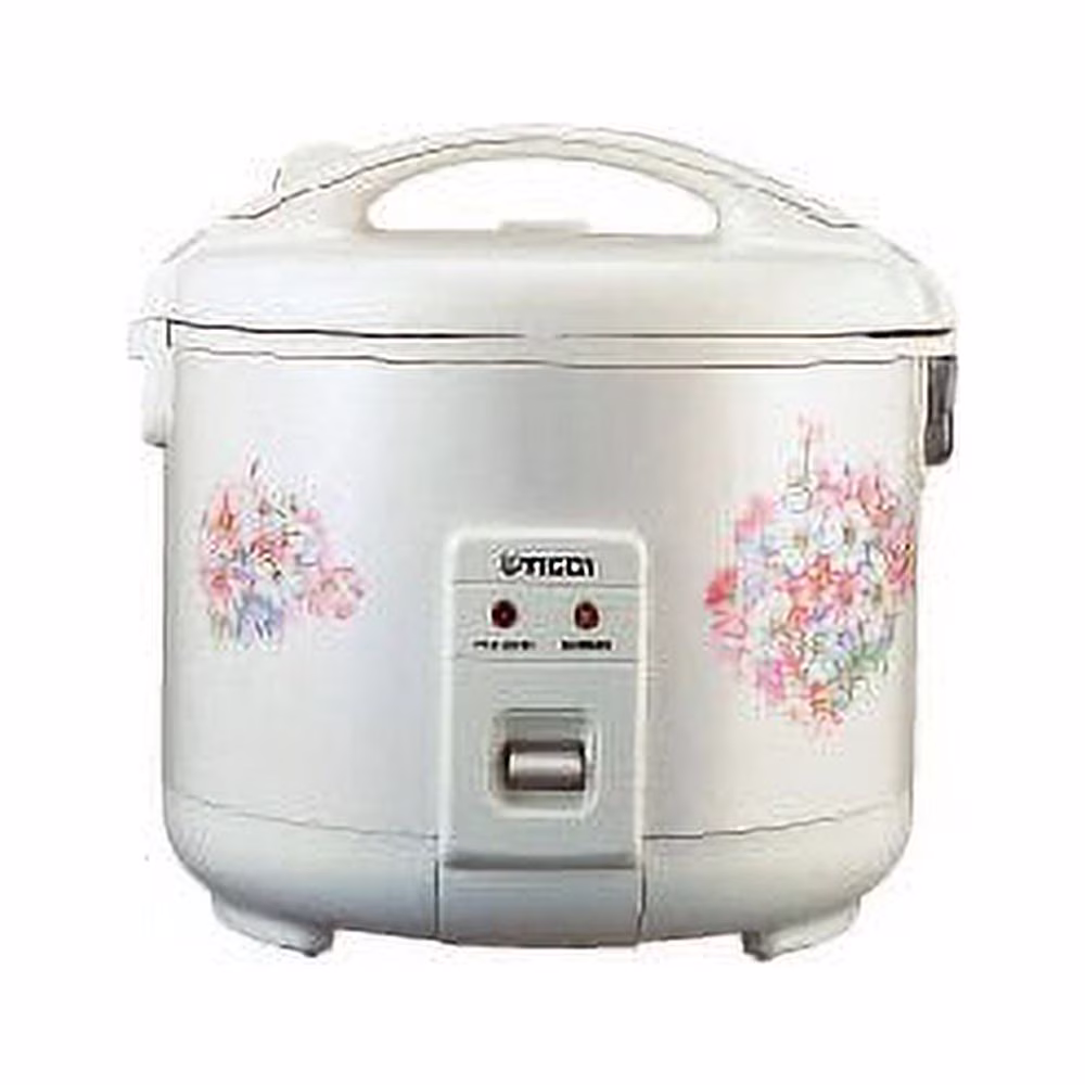 Tiger JNP - 1800 10 - Cup Electric Rice Cooker, Floral White - Pure Flower Design