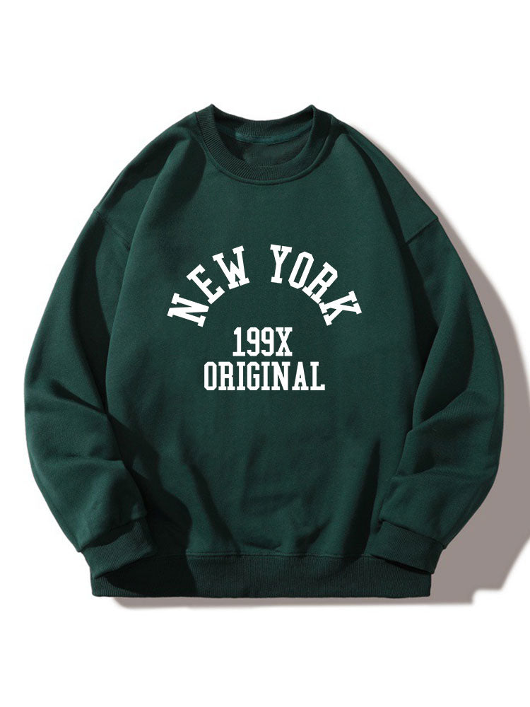 Sweat-shirt décontracté imprimé New York