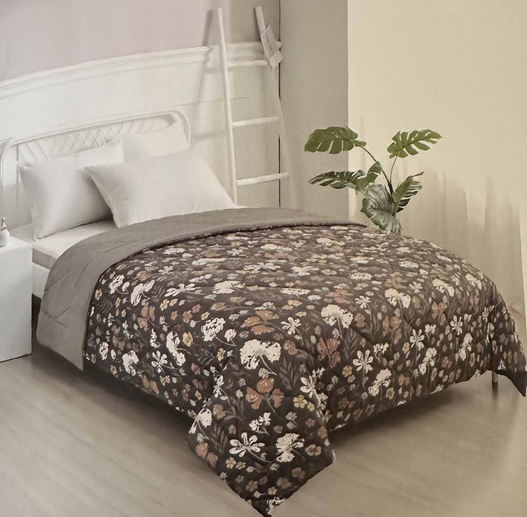 Berkshire Life Reversible Down Alternative Blanket, 1590116, Multicolor Grey, Queen (U.S. Standard)