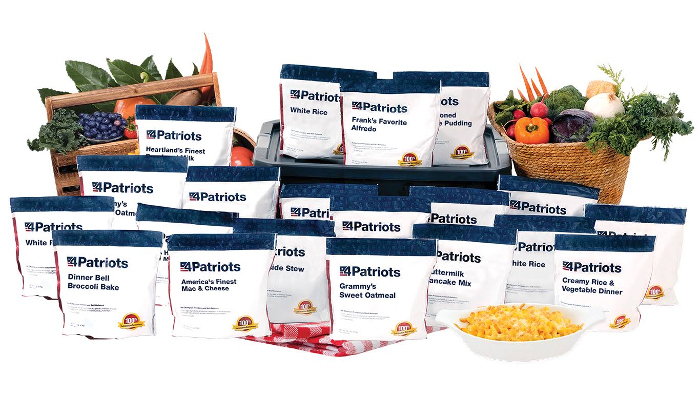 4Patriots 4-Week Emergency Food Supply Survival Kit Freeze Dried Food